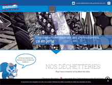 Tablet Screenshot of dechetterie-des-professionnels.com